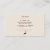 Visitenkarte "Hirsche Antlers Nature and Wildernes (Rückseite)