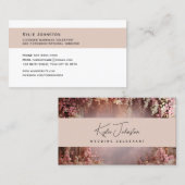 Visitenkarte, Hochzeitsoffizier weiche Farben Visitenkarte (Vorne/Hinten)