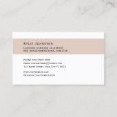 Visitenkarte, Hochzeitsoffizier weiche Farben Visitenkarte (Vorderseite)