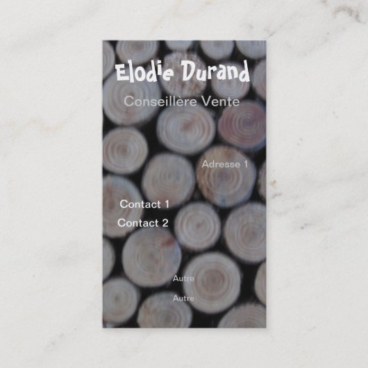 VISITENKARTE HOLZ (Vorderseite)