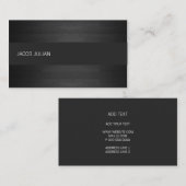 Visitenkarte - hölzernes Boden-Schwarzes (Vorne/Hinten)