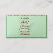 Visitenkarte-horizontaler Löwenzahn und Kolibri Visitenkarte (Rückseite)