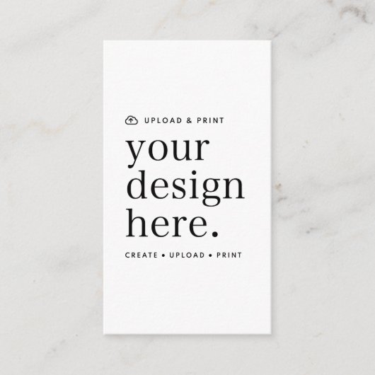 Visitenkarte Ihr Design Upload (Vorderseite)
