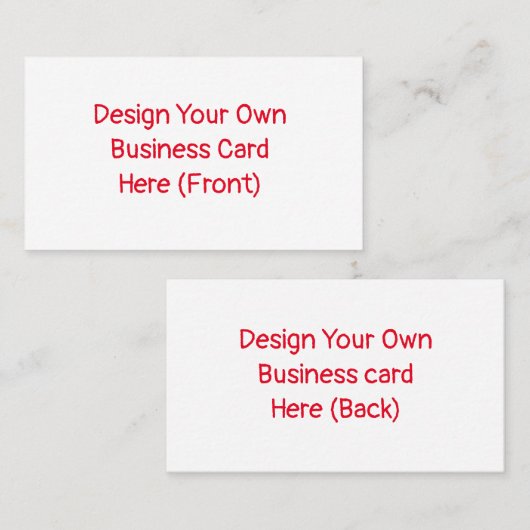 Visitenkarte (Ihr eigenes Design) (Vorne/Hinten)