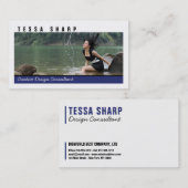 Visitenkarte Ihre Foto-Vorlage Schlicht (Vorne/Hinten)