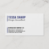 Visitenkarte Ihre Foto-Vorlage Schlicht (Rückseite)