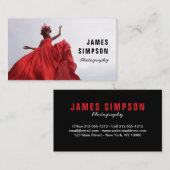 Visitenkarte Ihre Foto-Vorlage Schlicht (Vorne/Hinten)