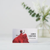 Visitenkarte Ihre Foto-Vorlage Schlicht (Stehend Vorderseite)