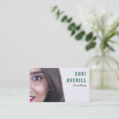 Visitenkarte Ihre Foto-Vorlage Schlicht (Stehend Vorderseite)