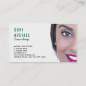 Visitenkarte Ihre Foto-Vorlage Schlicht (Rückseite)