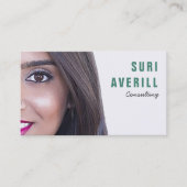 Visitenkarte Ihre Foto-Vorlage Schlicht (Vorderseite)