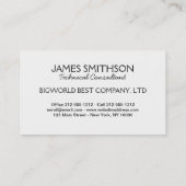 Visitenkarte Ihre Fotovorlage Schlicht (Rückseite)