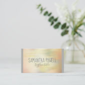 Visitenkarte im Aquarellstil, beidseitig gefertigt (Stehend Vorderseite)