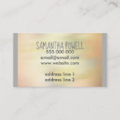 Visitenkarte im Aquarellstil, beidseitig gefertigt (Rückseite)