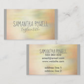 Visitenkarte im Aquarellstil, beidseitig gefertigt (Vorne/Hinten)