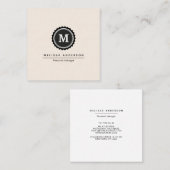 Visitenkarte im einfachen Stil. (Vorne/Hinten)