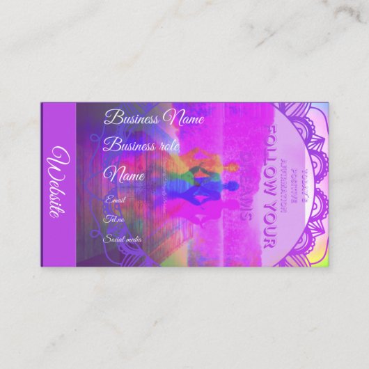 Visitenkarte im Holistischen Stil (Vorderseite)