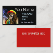 Visitenkarte im Inselstil, Rasta lion Business Ca (Vorne/Hinten)