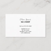 Visitenkarte im minimalistischen Stil (Rückseite)