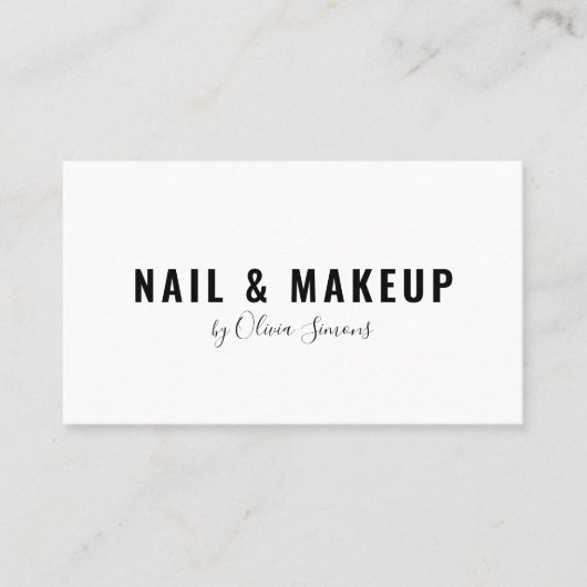 Visitenkarte im minimalistischen Stil (Vorderseite)