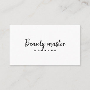 Visitenkarte im minimalistischer Stil. Einfach.