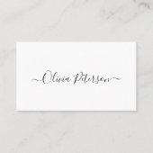 Visitenkarte im Stil des Minimalismus. (Vorderseite)