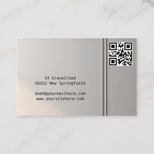 Visitenkarte Immobilienmakler Raumausstatter etc (Rückseite)