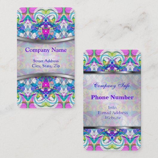 Visitenkarte-Inder-Art Visitenkarte (Vorne/Hinten)