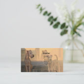 Visitenkarte "Irish Terrier" (Stehend Vorderseite)