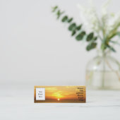 Visitenkarte - italienischer Sonnenaufgang über (Stehend Vorderseite)