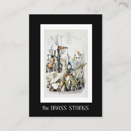 Visitenkarte J J Grandville für Musiker (Vorderseite)