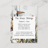 Visitenkarte J J Grandville für Musiker (Rückseite)