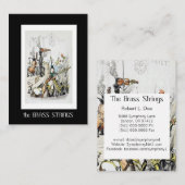 Visitenkarte J J Grandville für Musiker (Vorne/Hinten)