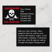 Visitenkarte - JACKASS, der Barkeeper (Vorne/Hinten)