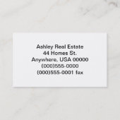 "Visitenkarte jetzt, zeigend" Visitenkarte (Rückseite)