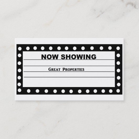 "Visitenkarte jetzt, zeigend" Visitenkarte (Vorderseite)