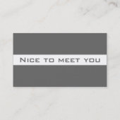 Visitenkarte-Kaisergrau Visitenkarte (Rückseite)