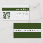 Visitenkarte-Kaisergrün Visitenkarte (Vorne/Hinten)