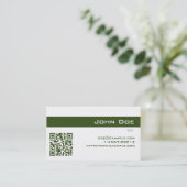 Visitenkarte-Kaisergrün Visitenkarte (Stehend Vorderseite)