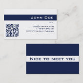 Visitenkarte-kaiserlichesdunkelblaues Visitenkarte (Vorne/Hinten)