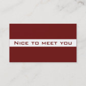 Visitenkarte-Kaiserrot Visitenkarte (Rückseite)