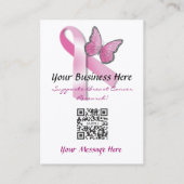 Visitenkarte-Kalender Breat Krebs-Unterstützung Visitenkarte (Rückseite)