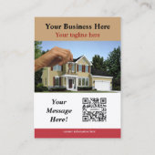 Visitenkarte-Kalender-Grundstück-Experten Visitenkarte (Rückseite)