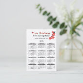 Visitenkarte-Kalender-japanisches Restaurant Visitenkarte (Stehend Vorderseite)