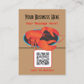 Visitenkarte-Kalender-Meeresfrüchte-Restaurant Visitenkarte (Rückseite)
