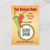 Visitenkarte-Kalender Mexicine Küche 2015 Visitenkarte (Rückseite)