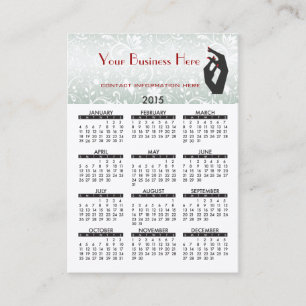 Visitenkarte-Kalender-Nagel-Salon 2015 Visitenkarte