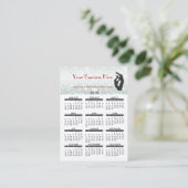 Visitenkarte-Kalender-Nagel-Salon 2015 Visitenkarte (Stehend Vorderseite)