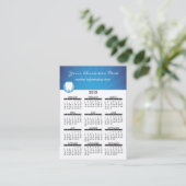 Visitenkarte-Kalender zahnmedizinisch Visitenkarte (Stehend Vorderseite)