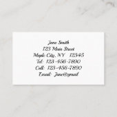 Visitenkarte "Kind im Reifen" (Rückseite)